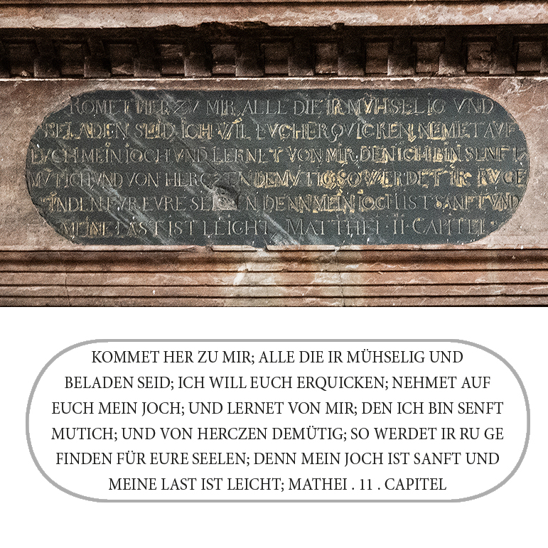 Matthäus Inschrift