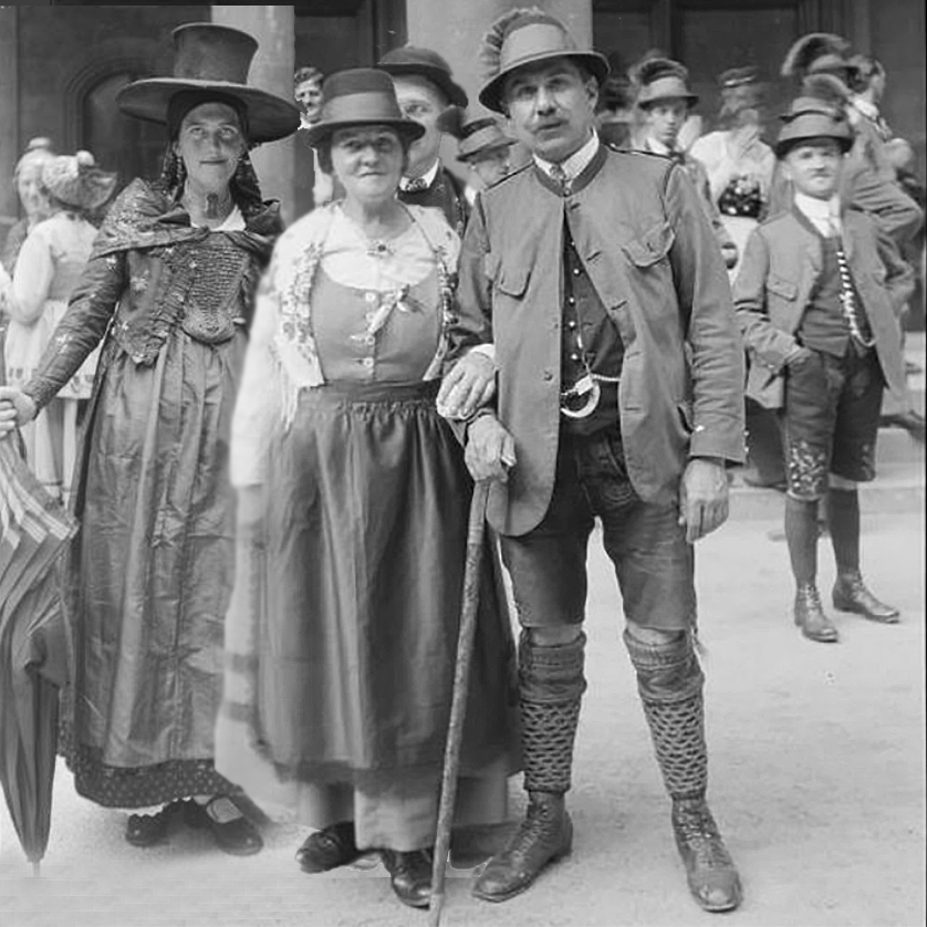 Ein traditionelles Dirndl