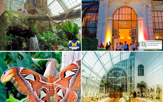 Schmetterlinghaus und Palmenhaus