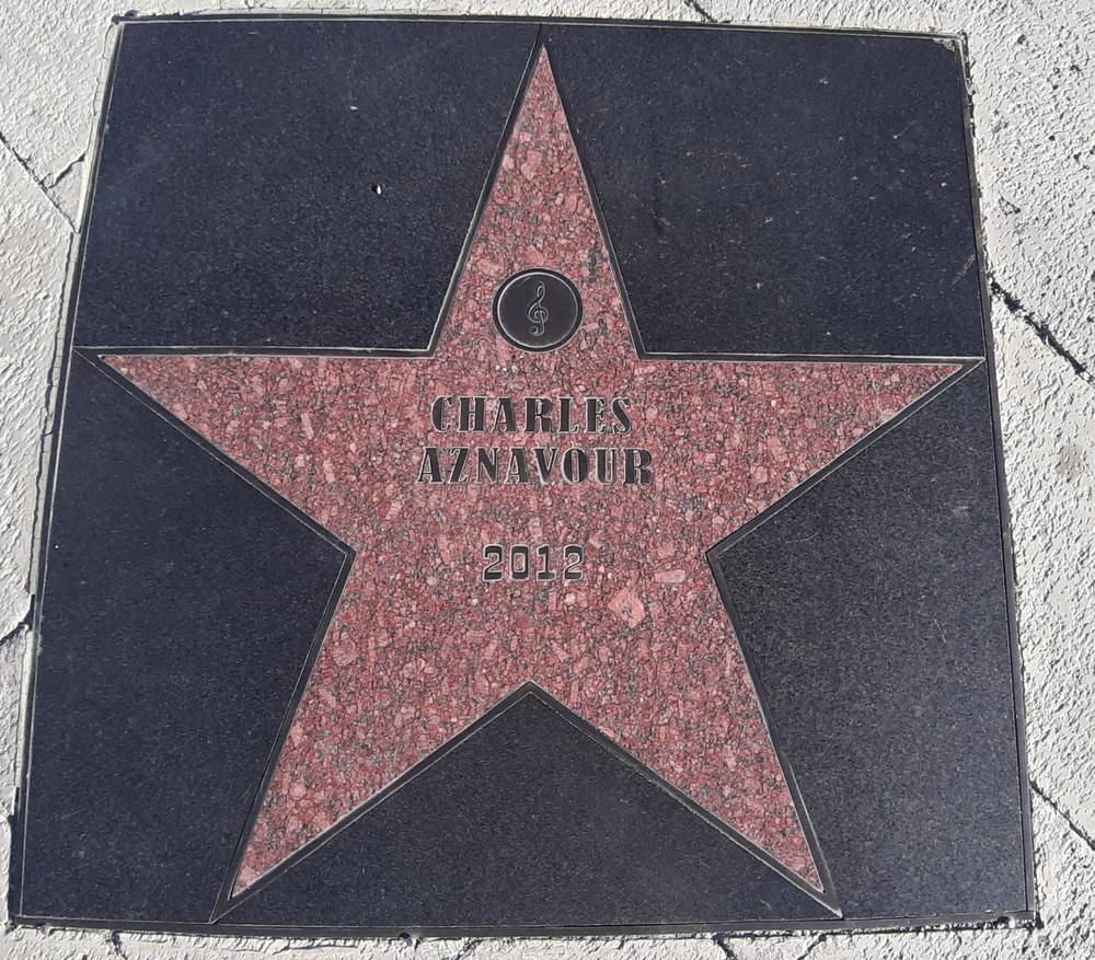 Charles Aznavour's star