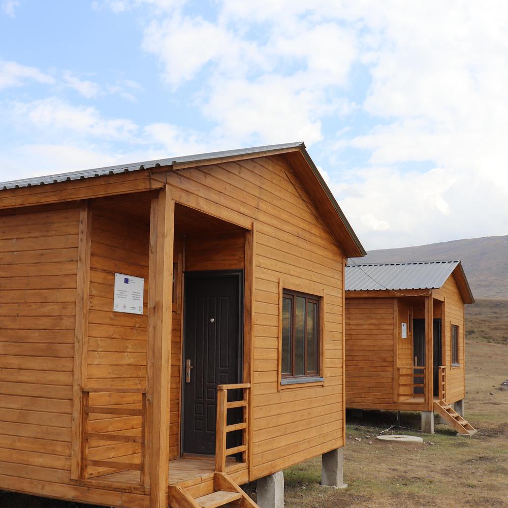 Wooden cabins