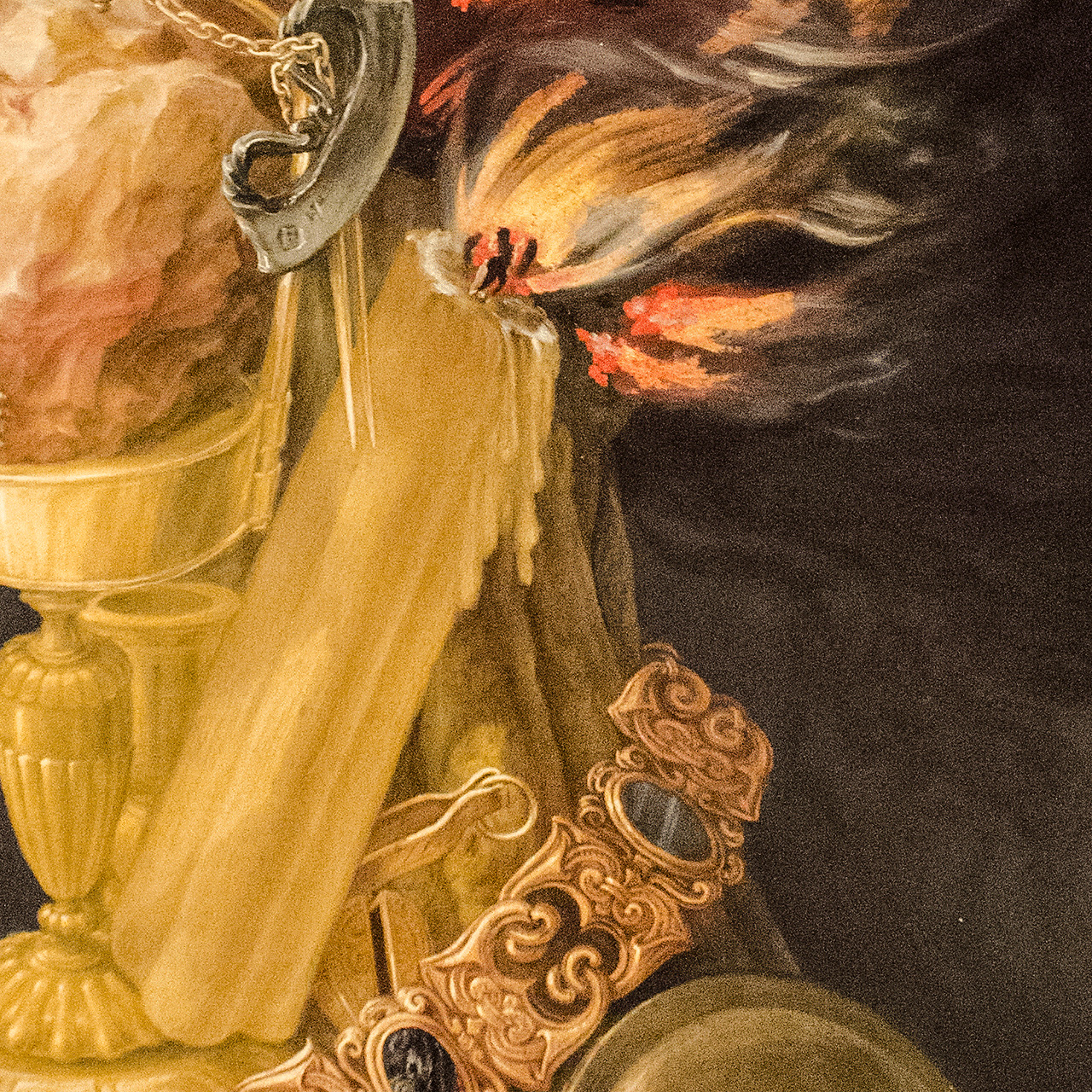 The burning candle