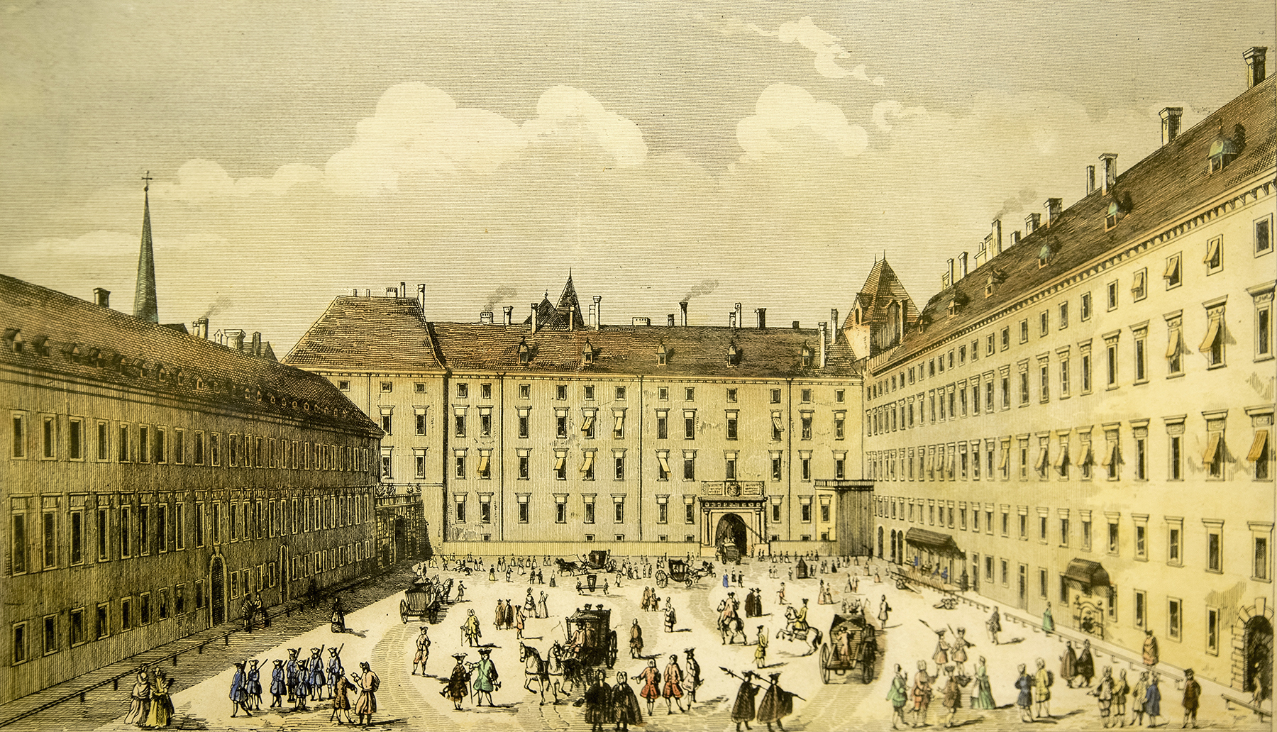 Kupferstich Innerer Burgplatz
