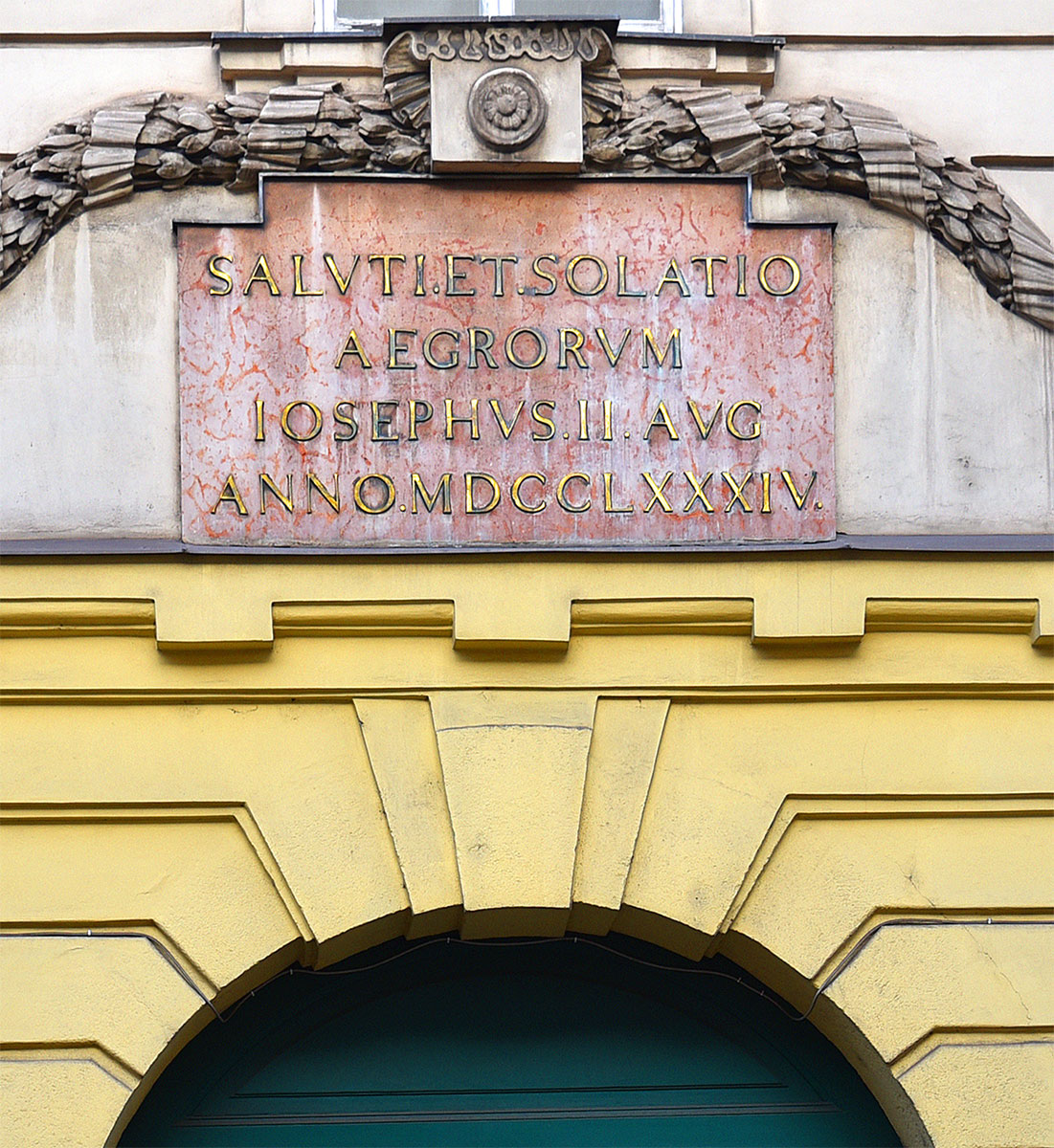 Dedication panel 1784