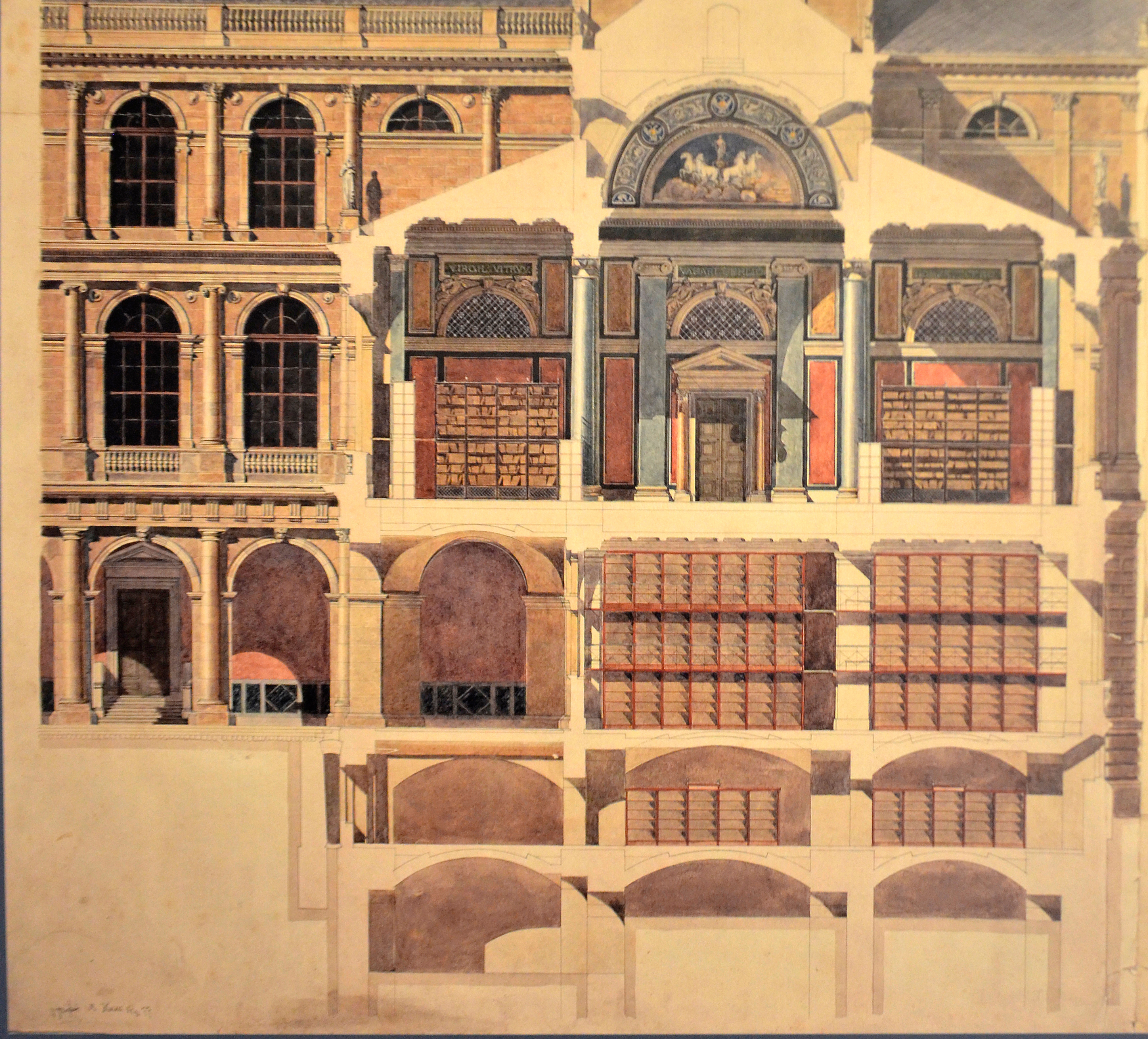 Section of library